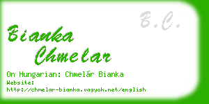 bianka chmelar business card